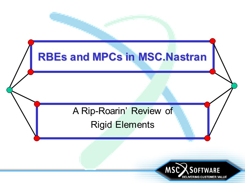 RBEs and MPCs in MSC.Nastran A Rip-Roarin’ Review of  Rigid Elements